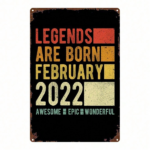 CIFbuy 2D Flat Metal Sign 8x12 Inch, Sturdy Metal Plaque For February 2022 Birthday, Decorative Wall Art For Bars, Bedrooms, Restaurant TikTok, TikTok, Self-pickup Logiopics - Image 6