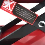 1100lbs Steel Adjustable Scissor Lift for Motorcycles Red - Image 10