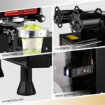 Cup Sealing Machine, Full Automatic Cup Sealer Machine 88/89/90/95mm, Electric Boba Cup Sealing Machine 500-600 Cups/H with LCD Control Panel for Bubble Milk Tea - Image 5