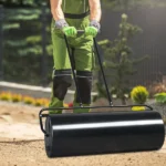 Replace 36725614 36in Cylindrical Iron Lawn Roller Black - Image 10
