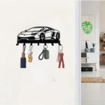CIFbuy Alluring 1pc Metal Key Holder for Wall. The 7 - Hook, Black, Wall - Mounted Organizer is a Gorgeous Addition to Your Front Entryway. It Serves as a De(TikTok/temu self-pickup orders) - Image 14