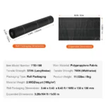 3.28*164FT Robust Garden Weed Material, Interlaced PP Weed Prevention Cloth, Pathway Material, Geotextile Material for Garden Design Ground Protection (Shipment from Walmart) - Image 2