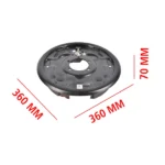 Passenger Side 12" Hydraulic Brake Backing Plate Compatible with 7,000 lb Trailer Axles Mounts to 5-Bolt Brake Flange BPH-7000-RH - Image 5