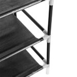 10 Tiers Shoe Rack with Dustproof Cover Closet Shoe Storage Cabinet Organizer Black - Image 11