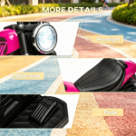 Pink 6V Kids Electric Motorcycle – with Safety Training Wheels, Single-Button Start for Young Riders - Image 6