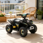 Black 6V Kids Motorized Quad – 4-Wheeler ATV Ride On Car with Forward/Reverse Switch for 18-36 Months Old - Image 4