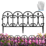 19.3FT Decorative Landscape Edging, 10 Panels Flexible Interlocking PP Lawn Border, Angle Adjustable Weather Resistant Garden Fence for Yard Flower Bed Path - Image 12