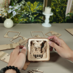 3D Wooden Puzzles Castle Model Kits Night Lights Desk Decorations Birthday Christmas Gifts For Women - Image 6