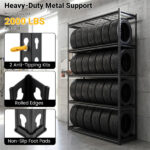 72" Adjustable Height Metal Storage Shelves with Anti-Tipping Kit, Expandable Organizer for Garage & Kitchen - Image 6