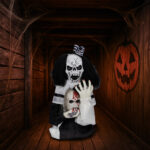1.8ft Halloween Decoration Scary Clown, Sound-Actived Party Decor with Creepy Sound , Scary Haunted House Props for Indoor Party Home Table Garden Yard Lawn - Image 11