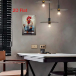 CIFbuy Vintage Rooster Metal Wall Art 1Pc 2D Flat Iron Hanging Sign With Blue Suspender Pants & Slippers Pattern Farmhouse Rustic Wall TikTok, TikTok, all Self-pickup Logiopics - Image 6
