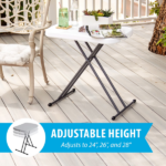 26 inch Rectangle Personal Table, Indoor/Outdoor Light Commercial Grade, White (Shipment from Walmart) - Image 5