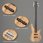 [Do Not Sell on Amazon] GIB Electric 5 String Bass Guitar Full Size Bag Strap Pick Connector Wrench Tool Burlywood - Image 20