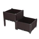 2Pcs Free Splicing Injection Planting Box Brown - Image 32