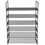 6 Tiers Shoe Rack Shoe Tower Shelf Storage Organizer For Bedroom, Entryway, Hallway, and Closet Black Color - Image 4