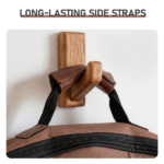 600D Extra-Thick Oxford Cloth Acoustic Guitar Bag with 10mm Sponge Padding — Brown (Fits 41/40-inch Guitars) - Image 8