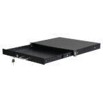 Do Not Sell on Amazon 19" 1U Steel Plate DJ Drawer Equipment Cabinet with Keys Black - Image 3