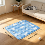 90*60 cm Dog Cooling Mat, 2026 New Summer Pet Mats, Portable Pet Cooling Pad for Travel, Washable Gel Coolings Mat for Dogs and Cats Indoor Outdoor, Reusable Chill Pad Suitable for All Pets - Image 9