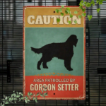 CIFbuy Vintage Gordon Setter Warning Sign, 2D Flat Metal Iron Plaque, Funny Caution Decor, Rustic Garden Gate Bar Wall Art TikTok, TikTok, t Self-pickup Logiopics - Image 7