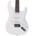 Rosewood Fingerboard Electric Guitar White - Image 5