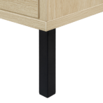 Rattan 3 Door Shoe Rack, Freestanding Modern Shoe Storage Cabinet, for Entryway - Image 12