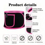 Waist Trimmer Belt Body Shaper Weight Loss Girdle Waist Trainer w/ Phone Pocket Pink-Black-Silver (US Logistics only For USPS.TK/TMEU only For self-pickup) - Image 3