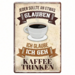 CIFbuy Funny I Believe I'm Going To Get Coffee Metal Sign, Metal Sign, Classic Art Poster For Home Ca Going ToikTok, Going ToikTok, Self-, ckup Logiop Cacor 8x12 - Image 8