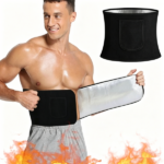 Waist Trimmer Belt Body Shaper Weight Loss Girdle Waist Trainer w/ Phone Pocket Black-Silver (US Logistics only For USPS.TK/TMEU only For self-pickup) - Image 6