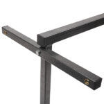 Multifunctional Adjustable Bedside Table MDF/Iron/4 Wheels With Brake, Dark Wood Grain Color - Image 32