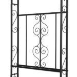 134*59*213cm Double Layer Iron Art Arc Top Iron Arch Black - Image 7