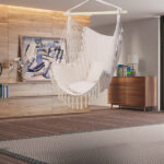 Pillow Tassel Hanging Chair Beige - Image 20