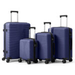 Non-TSA customs lock 4-in-1 PP trolley case, 16in, 20in, 24in, 28in PP, navy blue - Image 19