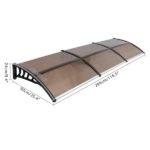 Same Code 04553002 HT-300 x 100 Household Application Door & Window Rain Cover Eaves Brown Board & Black Holder - Image 9