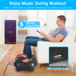 Vibration Plate Exercise Machine with 120 Speed Levels & 2 Resistance Bands, 331Lbs Load Capacity Whole Body Workout Machine USB Music Player for Home Weight Loss & Muscle Toning - Image 7