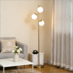 3-Circle LED Floor Lamp, Gold Standing Lamp with Adjustable Brightness & 3 Color Temperatures - Image 14
