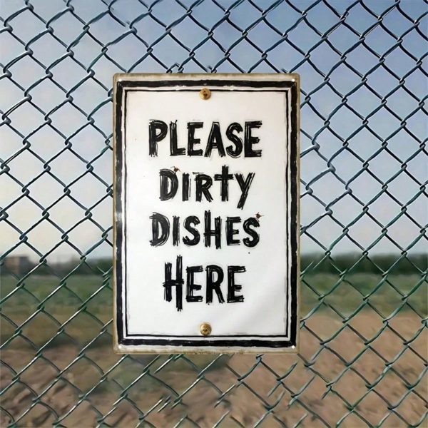 8af79c77-5e05-4cde-a033-8c00c46613ff.png CIFbuy Funny Dirty Dishes Sign Rustic Metal Tin Sign, Black & White Dishwasher-Free Zone Label Humorous, Kitchen Decor Durable 2D Flat Wa RustikTok, RustikTok, el Humorous Self-k ckup Logiop Wa Zone - Image 1