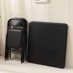 34" Folding Card Table, Square Portable Game Night Dining Table for Camping, Black (Shipment from Walmart) - Image 4