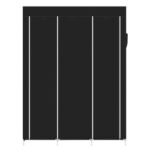 67" Portable Closet Organizer Wardrobe Storage Organizer with 10 Shelves Quick and Easy to Assemble Extra Space Black - Image 8