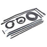 Set of 9 Rubber Weatherstripping Seal Kit Fit for 1981-1988 Buick Regal Oldsmobile Cutlass Supreme Black - Image 5