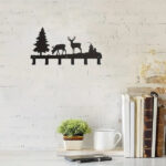 CIFbuy Exquisitely Designed Metal Elk Key Hooks: Wall-mounted, Multi-functional Hooks Ideal for Hanging Clothes, Bags, and Keys. Elevate Your Room's Aestheti(TikTok/temu self-pickup orders)