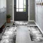 Three-piece kitchen rug set, non-slip and washable, abstract pattern kitchen hallway rug, soft and comfortable, suitable for sinks, floors, entrances, hallways and bathrooms. - Image 10