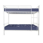 Same Code 38354706 Iron Bed Bunk Bed with Ladder for Kids Twin Size White - Image 13