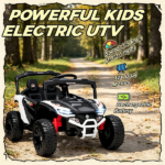 White 12V Electric Kids UTV Ride On Truck: Battery Powered with Rear Suspension, Parental Remote for Toddlers 3-5Y - Image 6