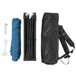 1.8*1.8m Beveled Oxford Cloth Black Plastic Sprayed Iron Pipe With One Side Cloth Backpack Storage Bag Folding Shed Sky Blue - Image 2