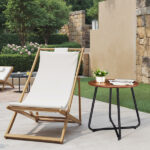 Outdoor Side Table with Imitation Wood Tabletop, Weather Resistant Patio Side Table, Round Outdoor End Table for Patio Yard Balcony Garden - Image 7
