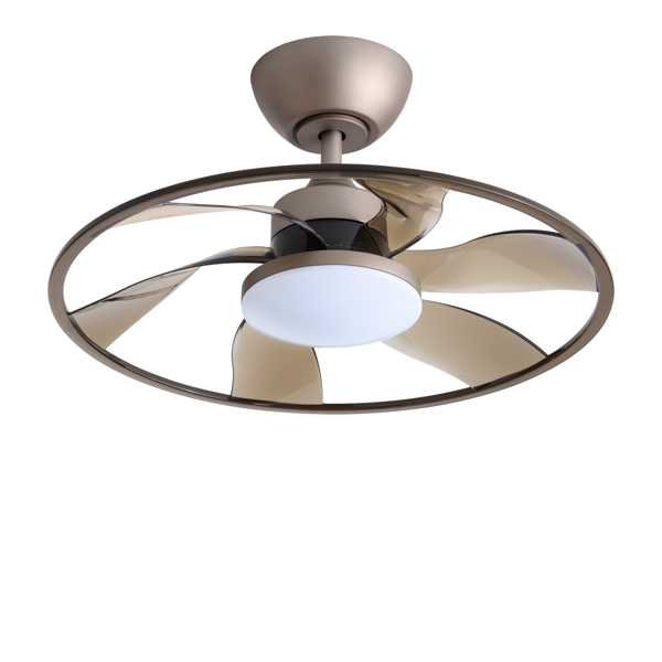 Light Pro 22 in. LED Indoor Coffee Smart Ceiling Fan with Remote Control [Unable ship on weekends, TK/TEMU only for pickup, only TX10643 warehouse supports GOFO]