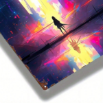 CIFbuy Cyberpunk Anime Metal Sign, Vintage Retro City Hero Wall Art, 2D Flat Urban Aesthetic Decor For Home Office Gym Bedroom, Motivat TikTok, TikTok, Self-pickup Logiopics - Image 5