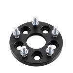 5X100 TO 5X114.3 Wheel Adapters 15MM For FR-S BRZ WRX + 20 BLACK SPLINE LUG NUTS - Image 4