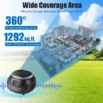 2-Pack Ultrasonic Rodent Chaser Rat Repellent Pest Driver Mouse Control Squirrel Repeller with 4 Modes 4-65KHz Strobe Light 4 Timer. Coverage for Rodent Mouse Rats Squirrels Bats - Image 2