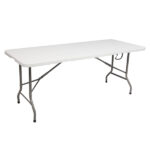 6' Folding Table Portable Plastic Indoor Outdoor Picnic Party Dining Camping Tables - Image 3